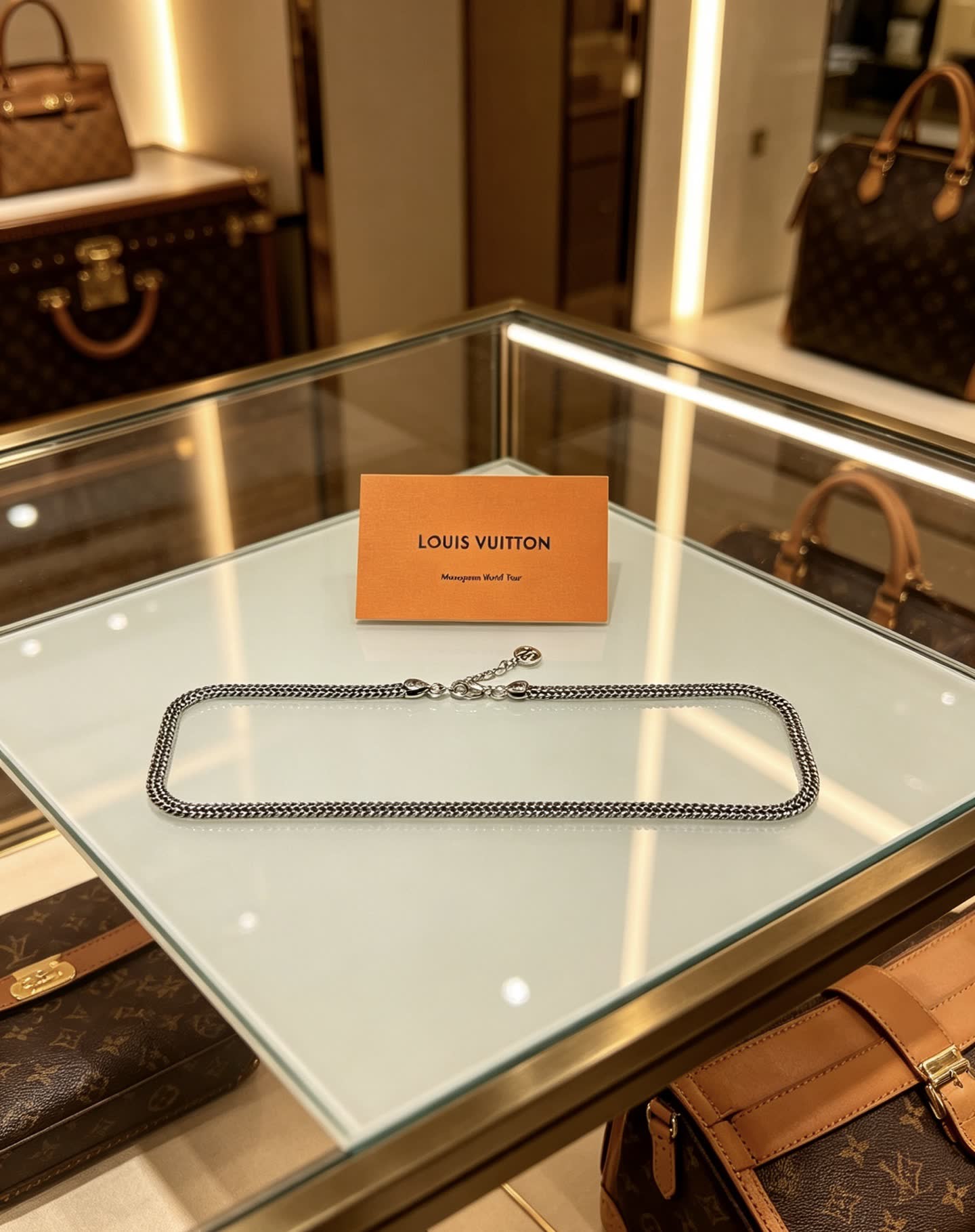 Louis Vuitton Silver Chain Necklace